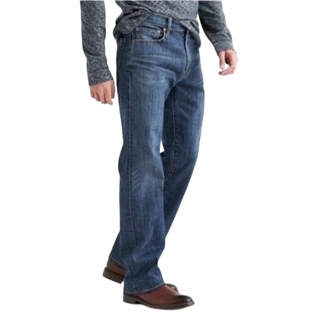 Lucky 33x30 181 Relaxed Fit Straight Leg Mid-Rise Jeans for Athletic Builds